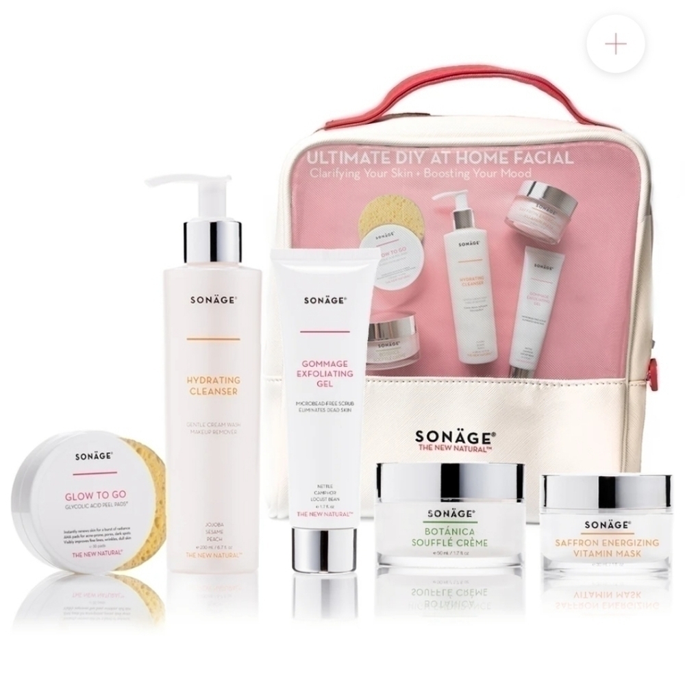 Sonage Ultimate DIY 5 piece Home Spa Facial Kit Full Size New Gift set